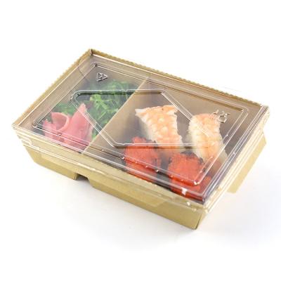 China Customized Disposable Logo Takeaway Box Packaging Cajas Para Sushi Containers With Lid for sale