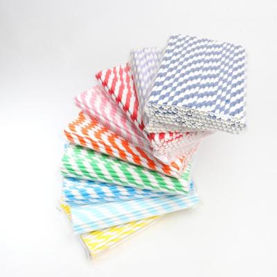 China Hot Christmas Disposable Straw Party Paper Straws Striped Disposable Amazon Color for sale