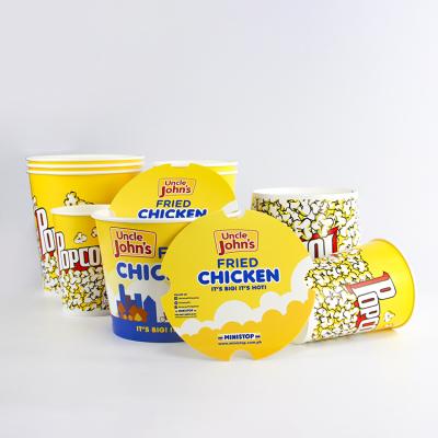 China Paper Printed KFC Fried Chicken Bucket Single Wall Manufactured Price for sale