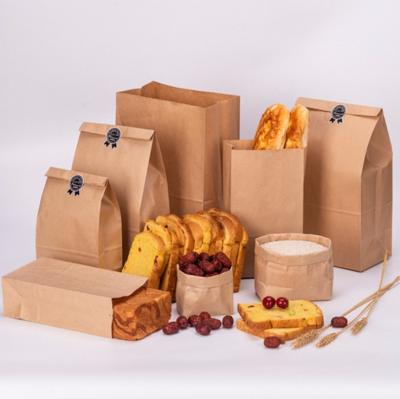 China Recyclable Hot Selling Restaurant Take Away Fast Food Kraft Paper Bag for sale