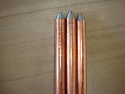 China Anti Corrosion Copper Plated Steel ground electrode Rods with diameter 8mm for sale