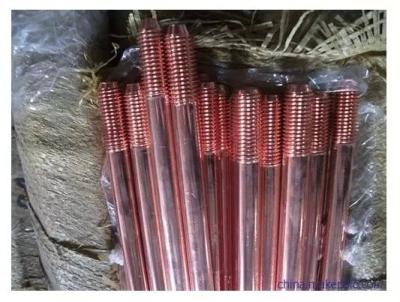 China Pole Line Hardware Chemical Solid Copper Clad Steel Earth Rod 1/2