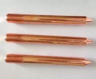 China Copper Plated Steel Earthing Rod for airport , railway , subway station for sale