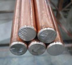 China 8mm High building Copper Clad Steel Earth Rod , House Grounding Rod for sale