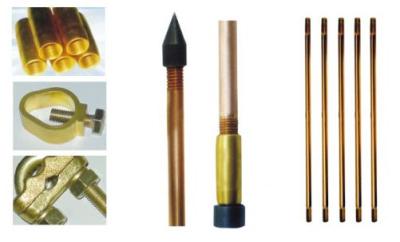 China Anti corrosion 25mm Grounding Electrode , copper bonded earthing rods for sale