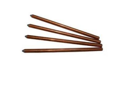 China Flat and pointed standard Lightning Ground Rod , House Earthing Rod for sale