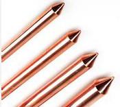 China Anti corrosion pure solid copper ground rod , copper grounding bar for sale