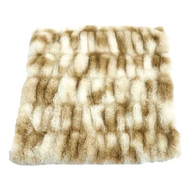 China Elastic Hairy Fluffy Thick Soft Fur Hair Covering Home Throw With Rabbit Anti-static High Quality Luxury Imperial for sale