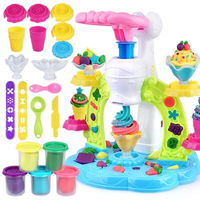 China DIY Puzzle Color Clay Ice Cream Whirlwind Diy Manual Children Kid Toy For Kid for sale