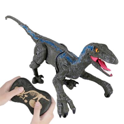 China RC Model Simulation Remote Control Toy 2.4g 5ch Rc Walking Dinosaur With 3D Eyes Light And Sound for sale