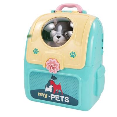 China Wholesale Plastic PP Bag Pet Accessories With 2 In 1 Kids Toys Sturdy Puppy Carrier Gift For Pretend Play Set For Kids for sale