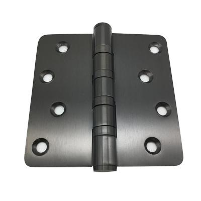 China Traditional Spring Steel Hardware Furniture Accessory Metal Round Corner Door Hinge for sale