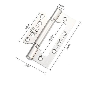 China Under Hinge 2 Ball Bearing Traditional Flag Hinge 201 Stainless Steel Mother Door Hinge High Quality Butterfly Door Hinge for sale