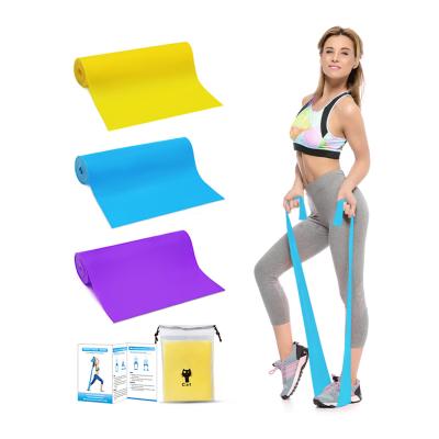 China Resistance Bands 1.5m Elastic Rubber Bands For Fitness Home Gym Workout Yoga Pilates Muscle Exercise Sporting Goods Bodybuild Woman Theraband for sale