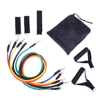 China 11Pcs/Set Pull Rope Resistance Band Workout Exercise Training Tube Pull Rope Expander Rubber Elastic Bands For Fitness for sale