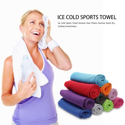 China Comfortable Outdoor Evaporation Iced Out Comfortable QUICK DRY Sweat Fitness Gym Fitness Gym Cooling Towel For Unisex for sale