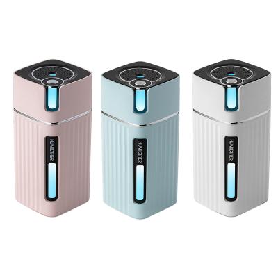 China 300Ml Cool Car Air Humidifier Starlights Diffuser With Color LED Light For Office Car Umidificador Mist Fogger Maker for sale