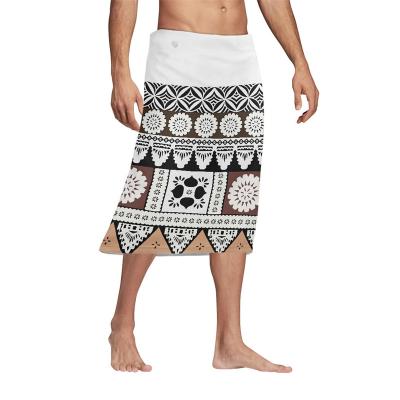 China Custom Made Polynesian Tribal Print Lavalava Traditional Lungi Asia and Pacific Islands Pareo Hawaiian Vacation Sarongs Samoan Men's Clothing for sale