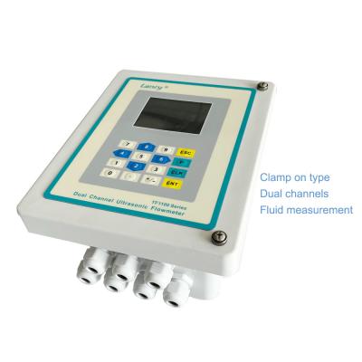 중국 0.5% accuracy dual channel clamp on ultrasonic flowmeter for water supply 판매용