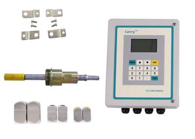 China Transit Time Ultrasonic Flow Rate Sensor Clamp On Type Fiberglass Housing for sale