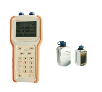 China OCT ±1.0%R RS485 Handheld Non Contact Water Flow Meter for sale