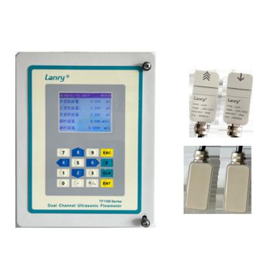 China Two channels ultrasonic flow meter clamp on for water ultrasonic flowmeter datalogger en venta