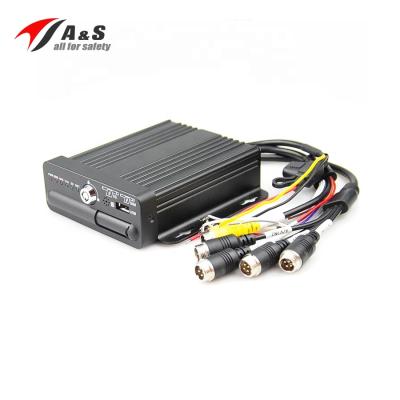 China Basic HD 1080P 4CH Mini SD Card DVR Mobile Record System for All Kinds of Vehicle AS-HM10C for sale