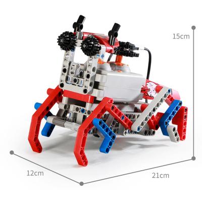 China Remote Control RC Model 2.4G 2 Channel Block Toy With Building Blocks DIY Intelligence Staff Toys Building Block Fancy Educational Sets for sale