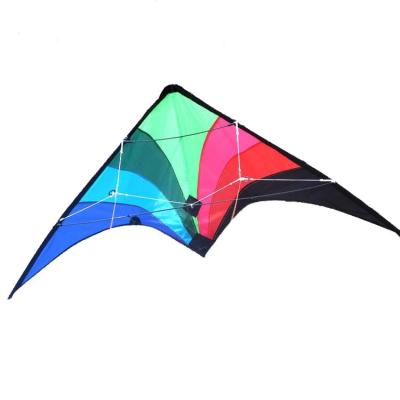 China New product 1.2m two-line kite sports stop triangle kite factory wholesale children and adult stunt kite two-line kite for sale