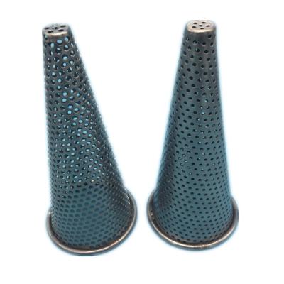 China Corrosion Resistance Customized Stainless Steel Cone Shape Perforated Mesh Filters For Industrial for sale