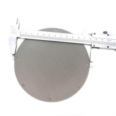 China Hotels 304 316 Stainless Steel Multi Layers 125 Mm Diameter 55 Micron Circle Mesh Filter Discs for sale