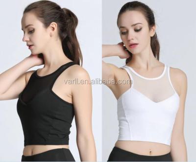 China Custom made anti-static yoga sportswear bra vest/women fitness bra/spandex women gym running tank for sale