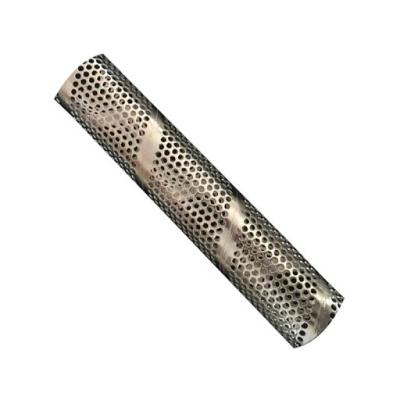 China Durable Perforated Metal Pipes With Straight Weld Or Seam Round Hole Spiral Weld Punch Perforated Tubes for sale