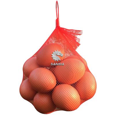 China Agriculture Heat Seal Plastic Material Fruit Packing Mesh Bag With Cut Machine for sale