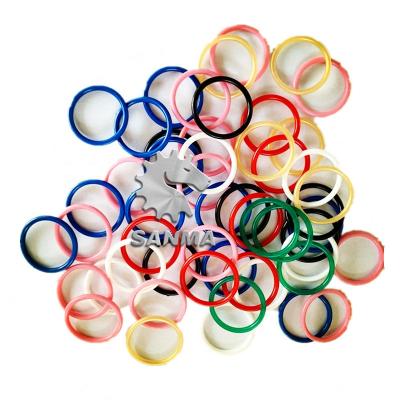 China Edible Plastic Ring With Diameter For Salted Pig Hog Casing Making for sale