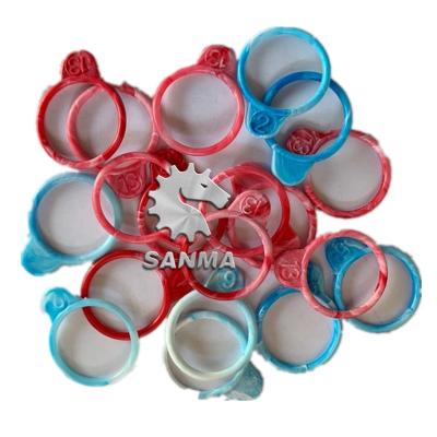 China Edible Salted Pig Casing Plastic Ring With Number Used For Casing Production for sale