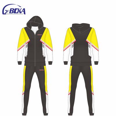 China Factory Good Quality Custom Made Mens Design White Anti-UV Tracksuit Your Own Wholesale Jogging Plain Suit Tracksuit for sale