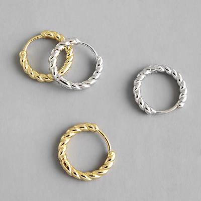 China Fashion 925 Sterling Silver Earrings Mini Hoop Earring Ins Simple Round Ring Earring for sale