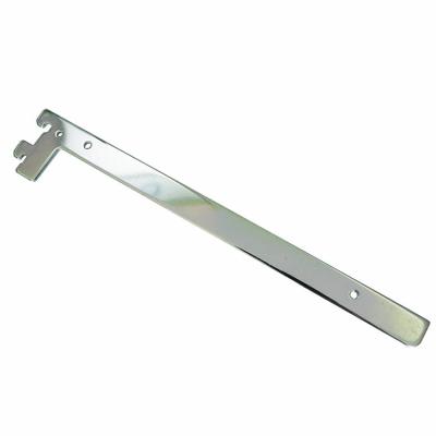 China Heavy duty chrome hanging shelf channel slotted brackets to hold lifting hook safty metal for sale