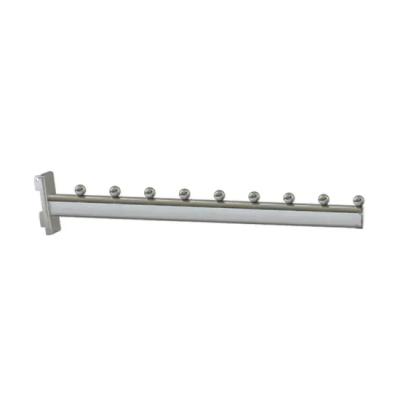 China 7 Bead Metal Chrome Waterfall Store Display Hook With For Slotted Gutter for sale