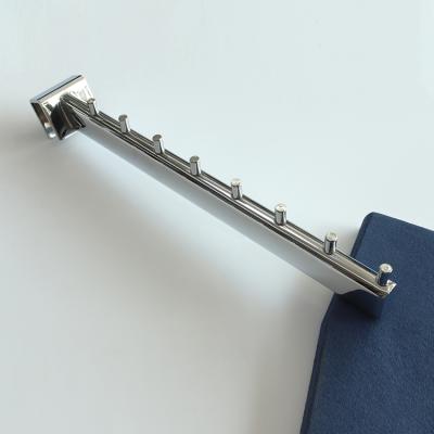 China High Quality Chrome Oval Hook Retail Industry Metal Tube Display Hook With 8 Pins for sale