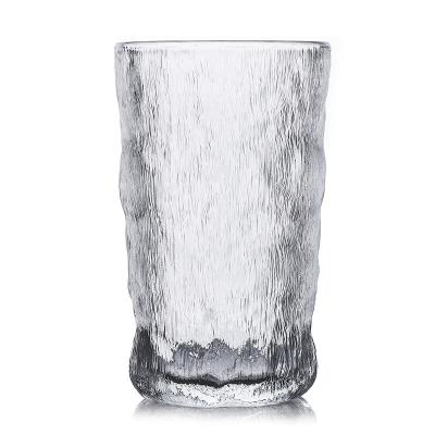 China New Pattern Classic Restaurant Daily Use Beer Glass Home Coffee Mug Contemporary Clear Glass Drink Mug for sale