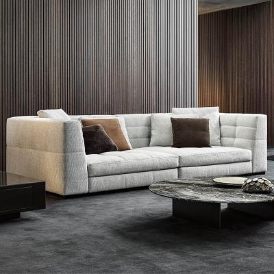 China Full set o sofa fabric of large apartment combination living room row technology stretch fabric simple modern straight sofa light luxury for sale