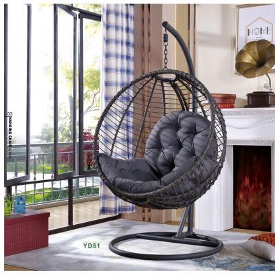 China Nordic Super Comfortable Outdoor Bird's Nest Basket Chair Household Swing Rattan Egg Hanging Chair Indoor Balcony Rattan Chair for sale