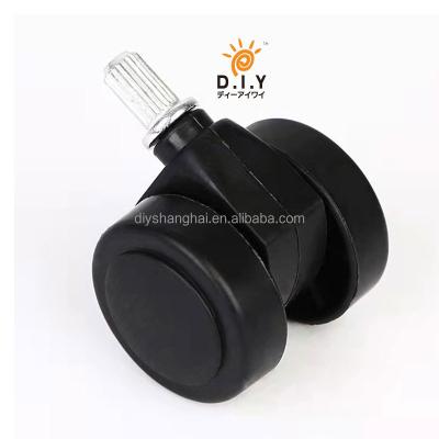 China Modern D.I.Y Furniture Nylon PU Caster Wheels For Office Chair Baby Bed Caster Wheel Without Brake for sale