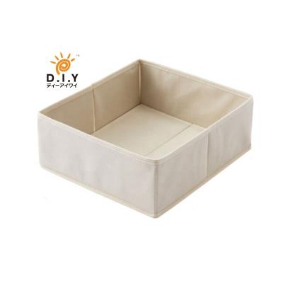 China Eco-friendly Non-woven Type Socks Compartment Underwear Bra Panty Drawer Storage Box for sale