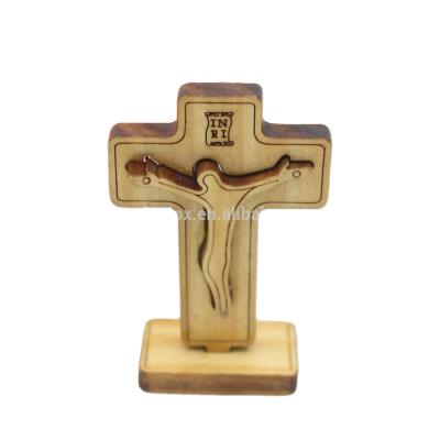 China Europe Bethlehem Crucifix Olive Wood Crafts for sale