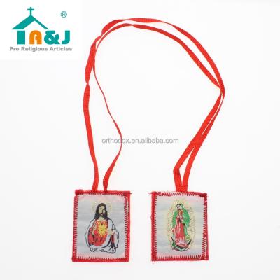 China Our Lady of Guadalupa and Jesus Scapulars fabric for sale