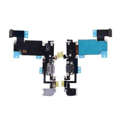 China Smartphone Replacement Parts USB Port Charging Flex Cable Grey For Iphone 6s Plus for sale