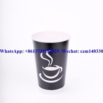 China Anhui Disposable Free Samples Price Coffee Cups Double Bottom Paper Wall for sale